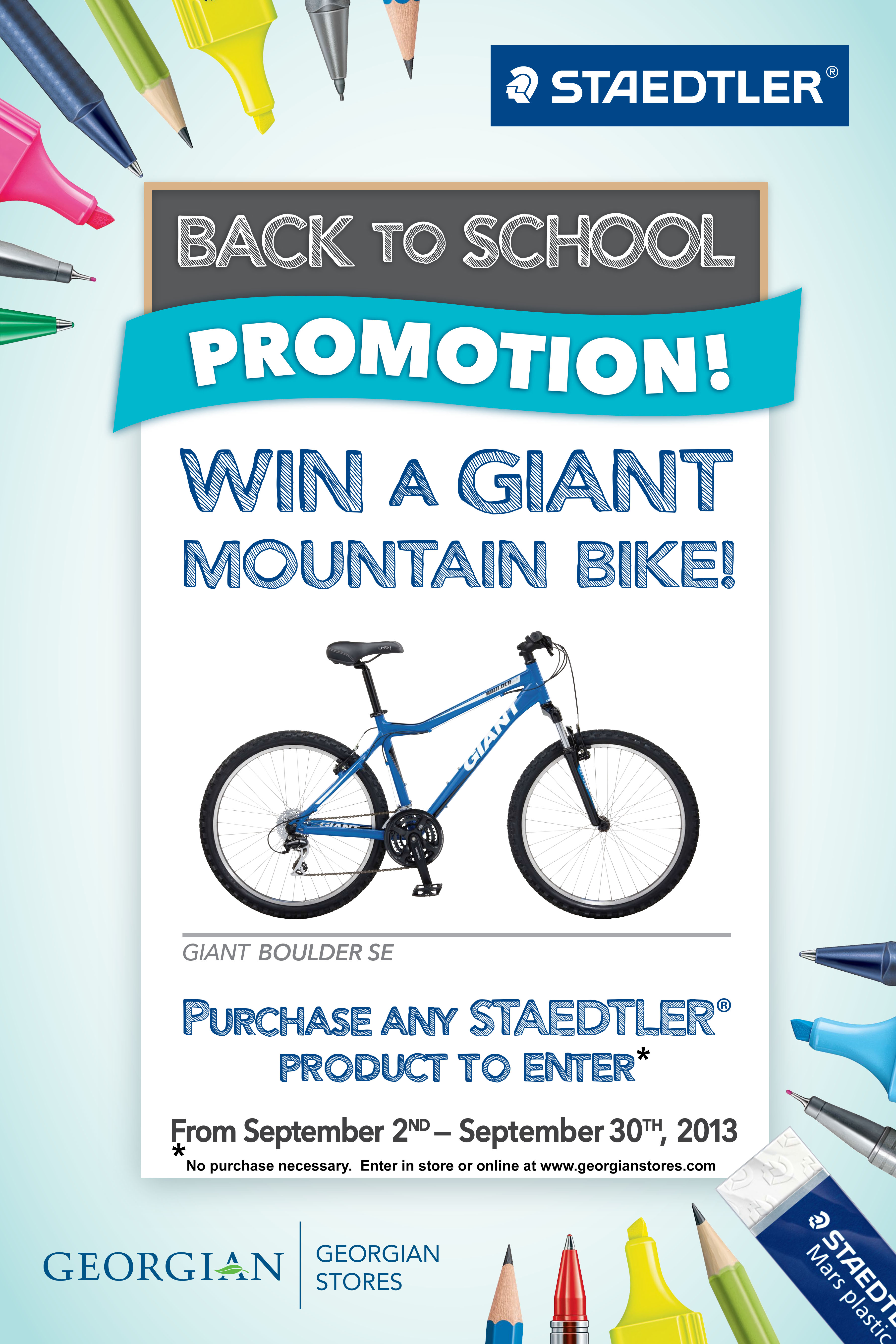 Staedtler Mountain Bike Giveaway Stores